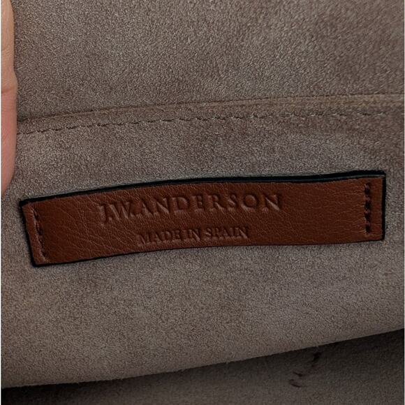 JW Anderson Pierce Brown Leather Medium Handbag Shoulder Bag - Picture 3 of 12